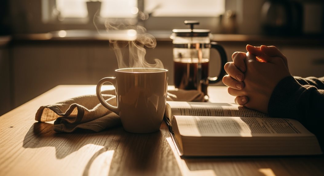 coffee fueled morning prayer ritual